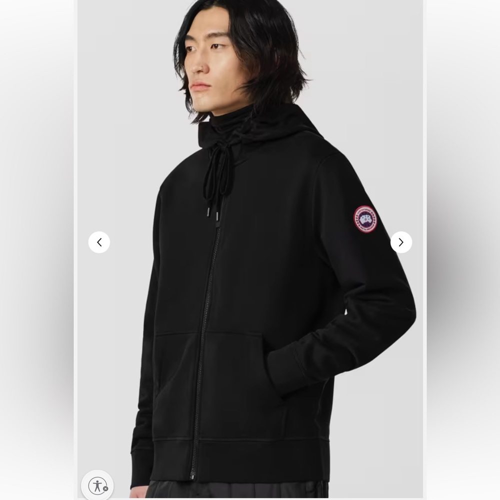 Canada Goose Black Zip-Up Hoodie